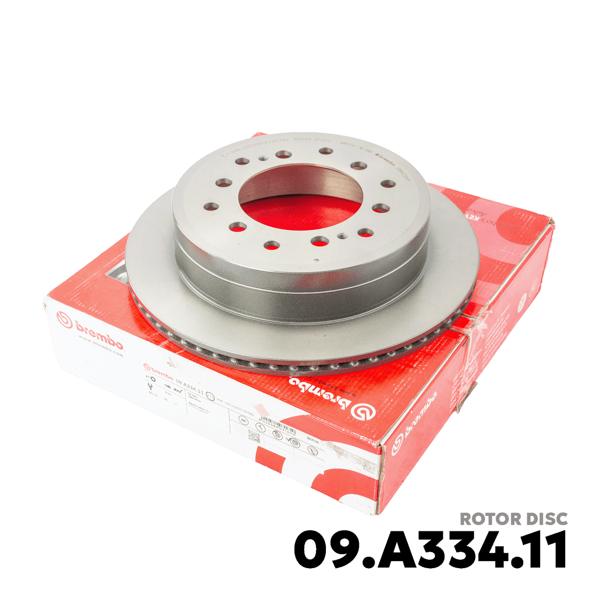 1996 - 2009 TOYOTA LAND CRUISER PRADO J90 / J120 ROTOR DISC - BREMBO - 09.A334.11