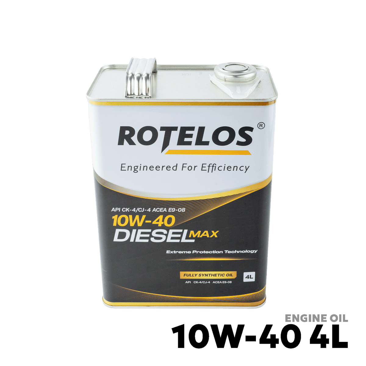 2005 - 2015 TOYOTA FORTUNER / HILUX / INNOVA / HIACE 1KD-FTV / 2KD-FTV ENGINE OIL - ROTELOS 10W-40 DIESEL MAX 4 LITER