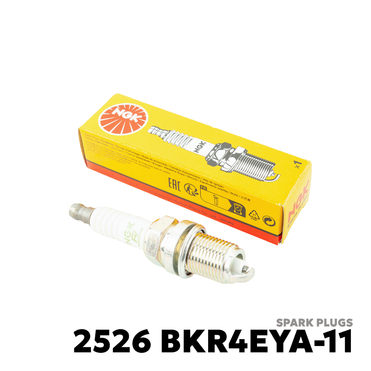 2003 - 2013 TOYOTA VIOS GEN 1 / 2 SPARK PLUGS - NGK - 2526 BKR4EYA-11