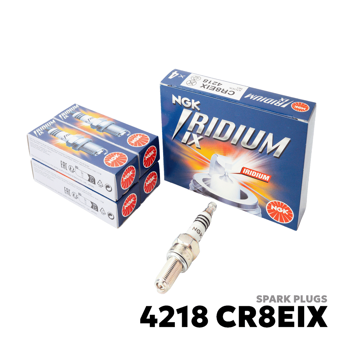 2004 - 2018 SUZUKI RAIDER 150 CARB SPARK PLUGS - NGK - 4218 CR8EIX