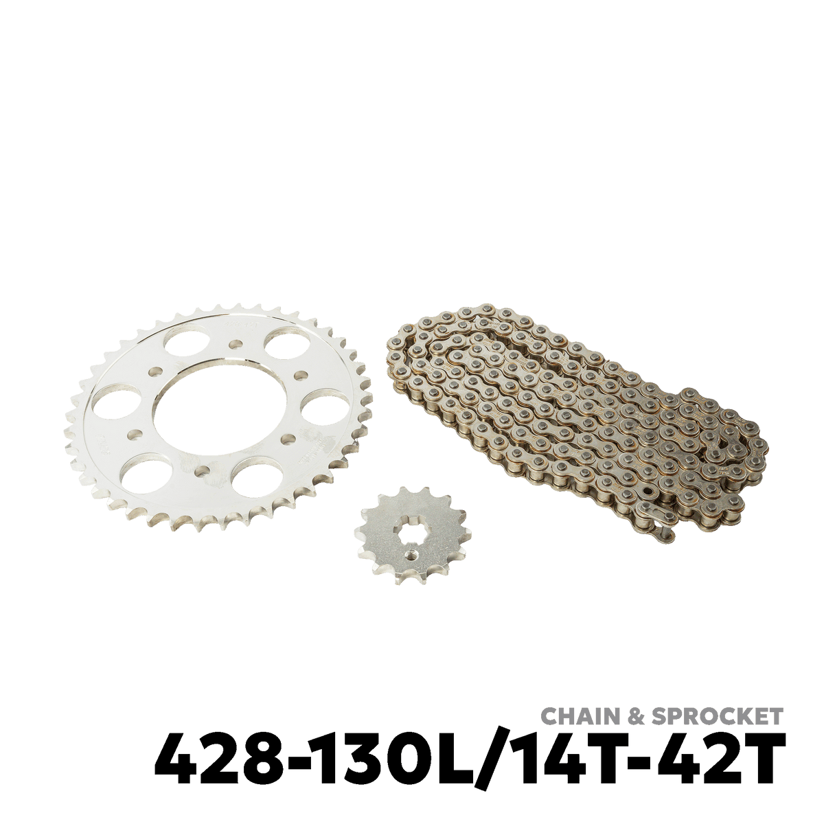 2015 - 2021 YAMAHA SNIPER 150 MXi / KING CHAIN & SPROCKET - OSAKI - 155 428-130L / 14T-42T