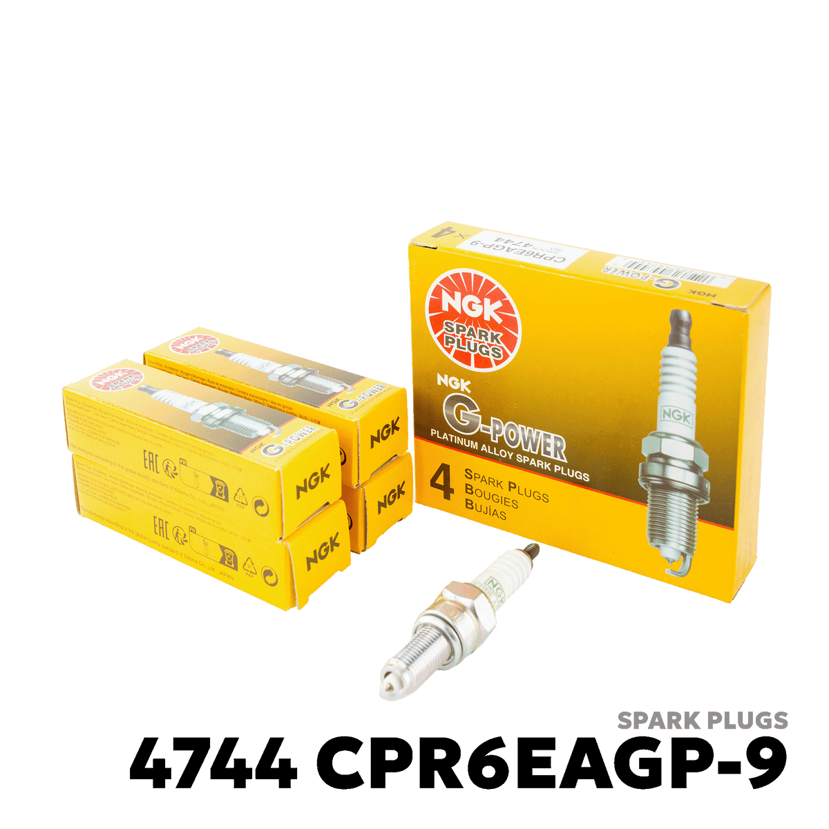 2007 - 2026 HONDA XMR 125 FI / CARB / RS / DS / DSX / TRINITY SPARK PLUGS - NGK - 4744 CPR6EAGP-9
