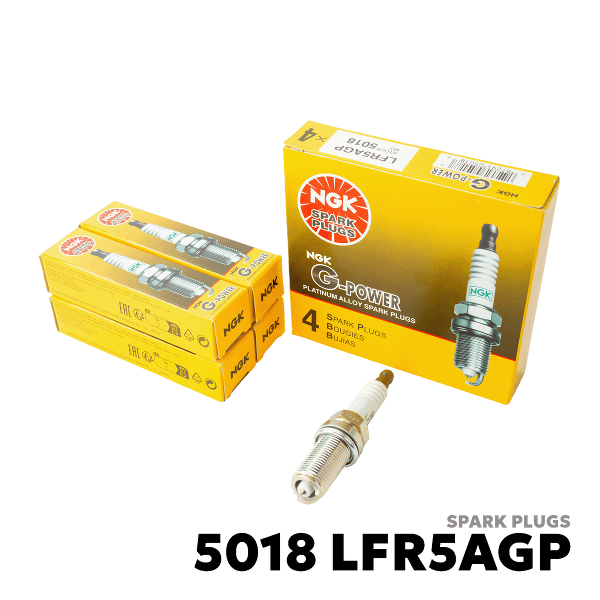 2009 - 2024 RAM 1500 / 2500 / 3000 SPARK PLUGS - NGK - 5018 LFR5AGP