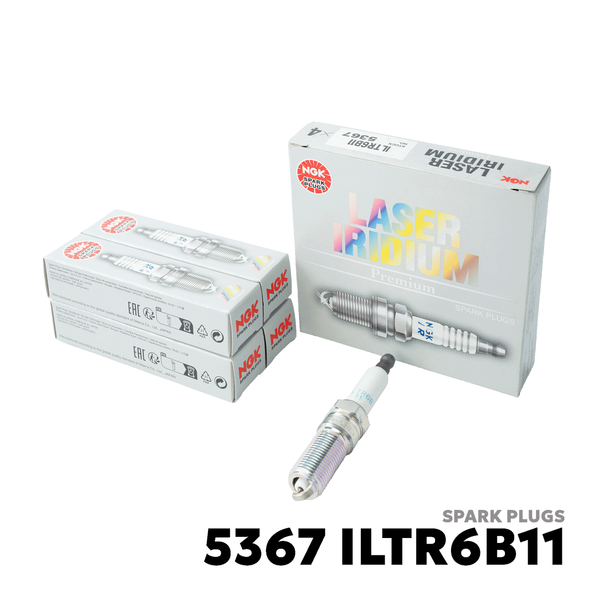 2008 - 2015 MAZDA CX-9 3.7 SPARK PLUGS - NGK - 5367 ILTR6B11