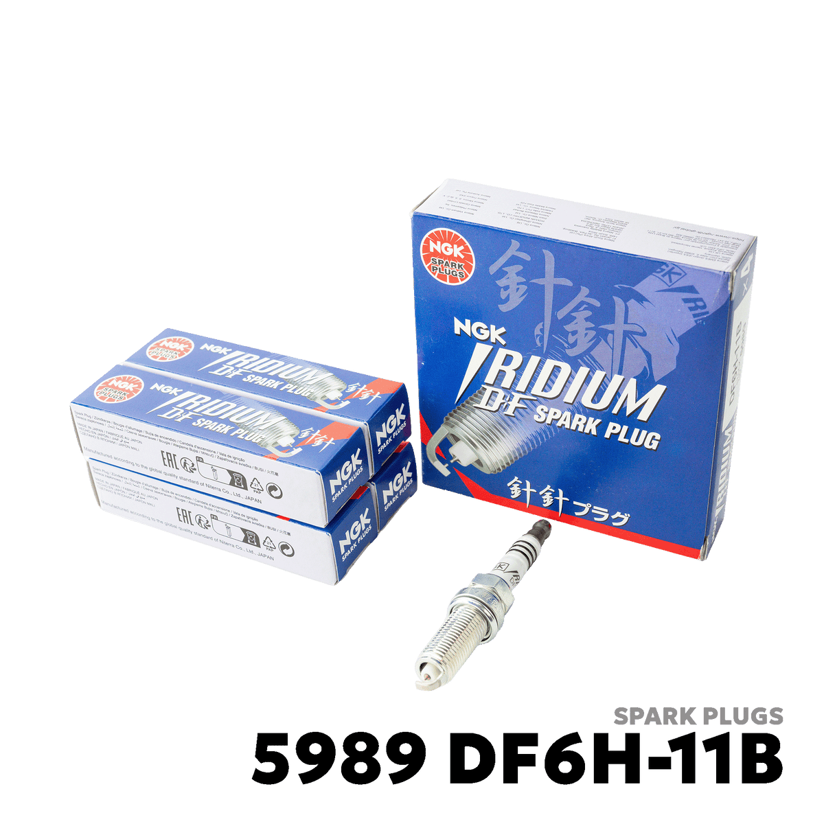 2012 - 2021 NISSAN ALMERA SPARK PLUGS - NGK - 5989 DF6H-11B