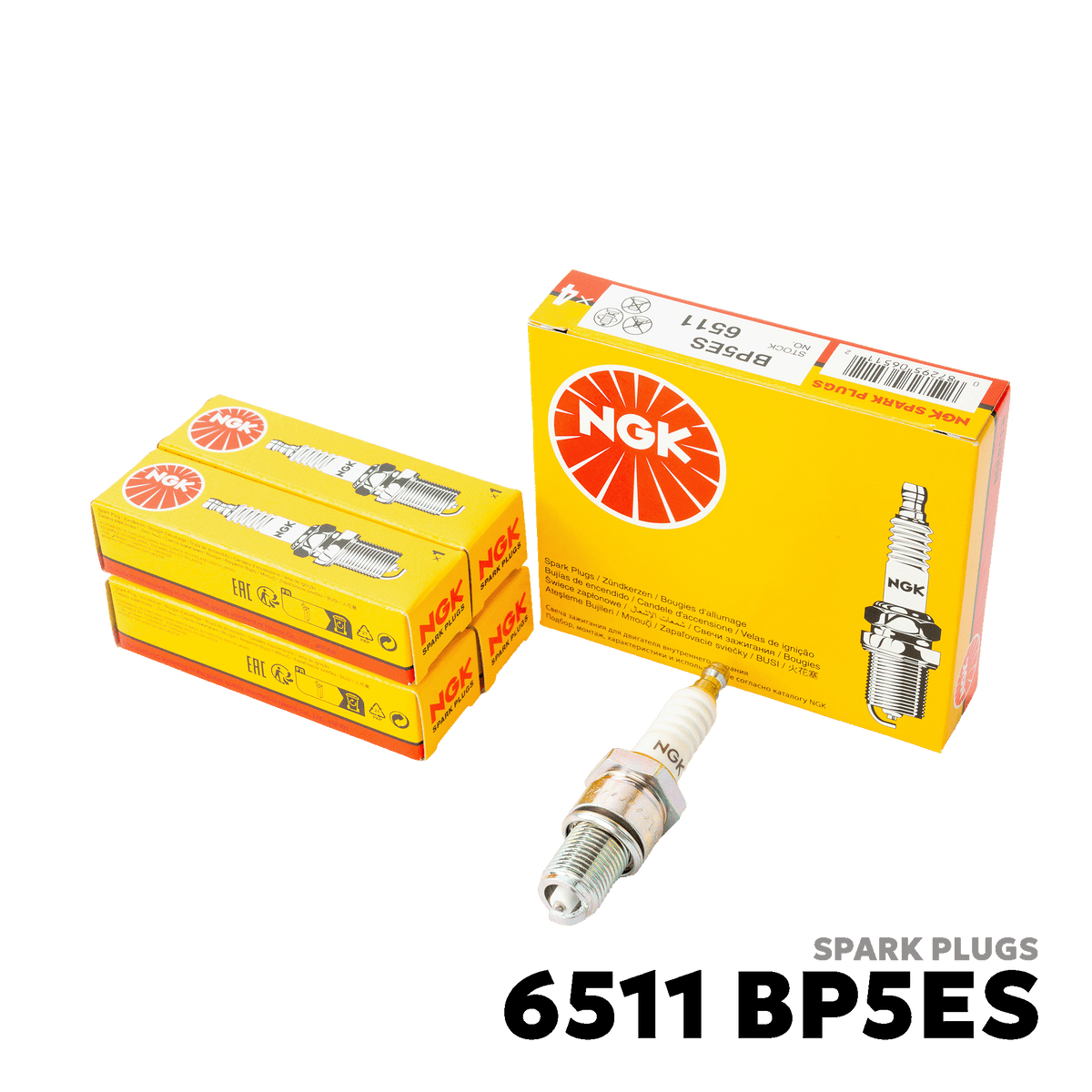 1989 - 2001 TOYOTA COROLLA SPARK PLUGS - NGK - 6511 BP5ES