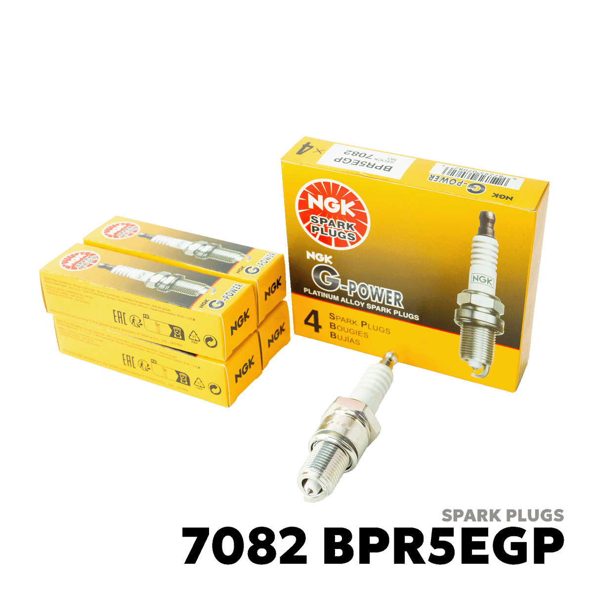 1989 - 2001 TOYOTA COROLLA BIG BODY / SMALL BODY SPARK PLUGS - NGK - 7082 BPR5EGP