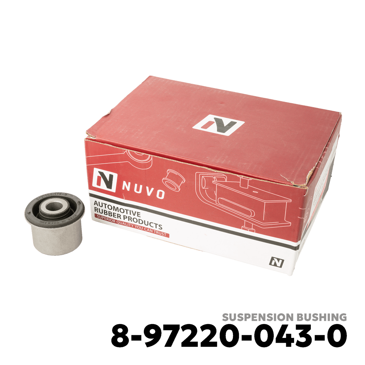 2002 - 2012 ISUZU D-MAX GEN 1 SUSPENSION BUSHING - NUVO-PRO - 8-97220-043-0