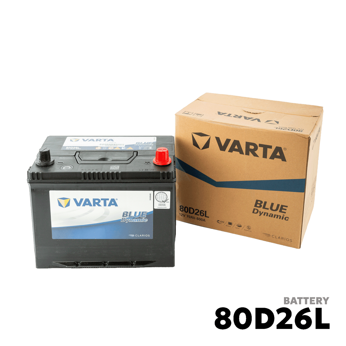 2005 - 2015 TOYOTA INNOVA GAS BATTERY - VARTA - 80D26L