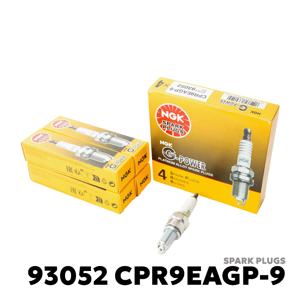2015 - 2026 HONDA CLICK 125i / 150i SPARK PLUGS - NGK - 93052 CPR9EAGP-9