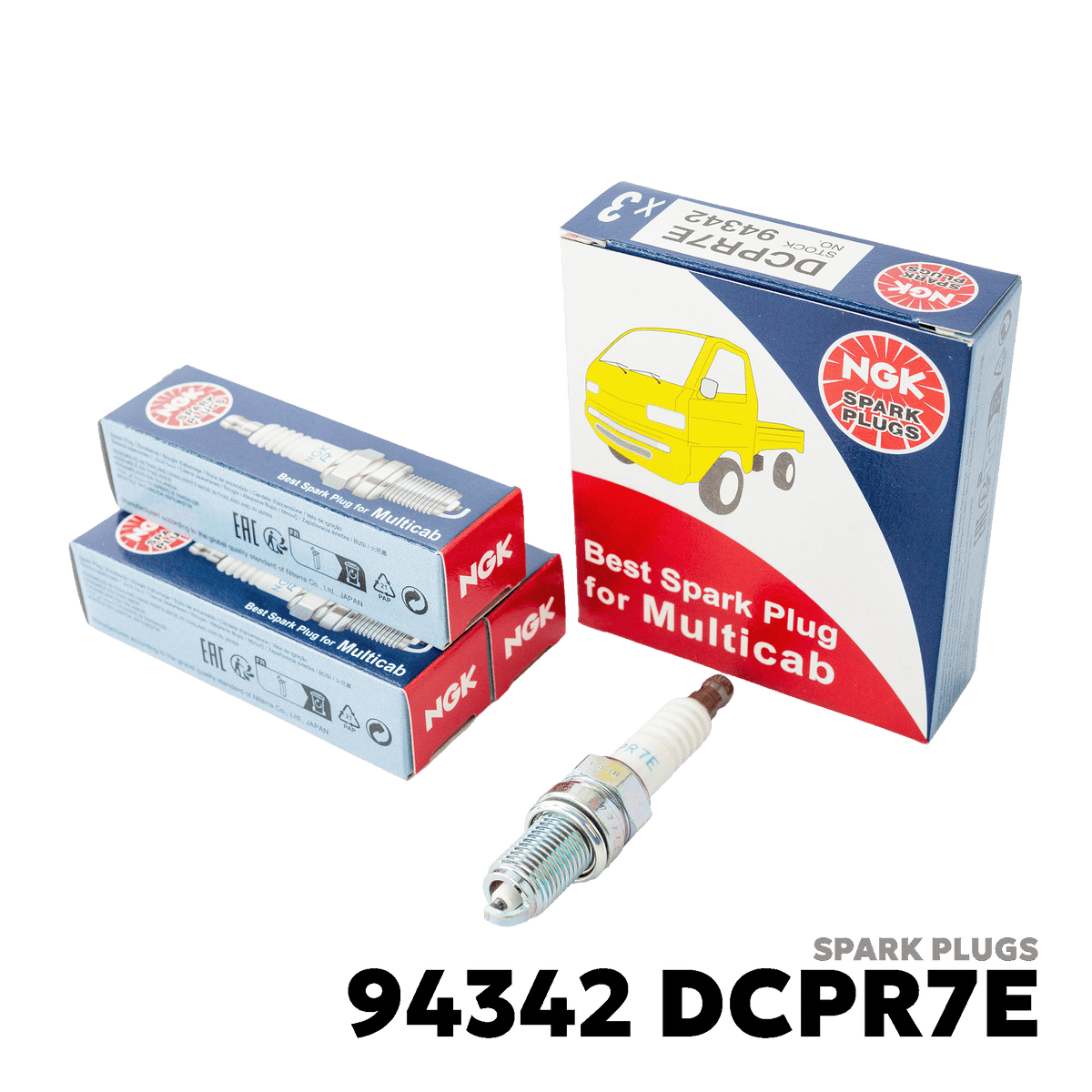 2014 - 2018 SUZUKI ERTIGA GEN 1 SPARK PLUGS - NGK - 94342 DCPR7E