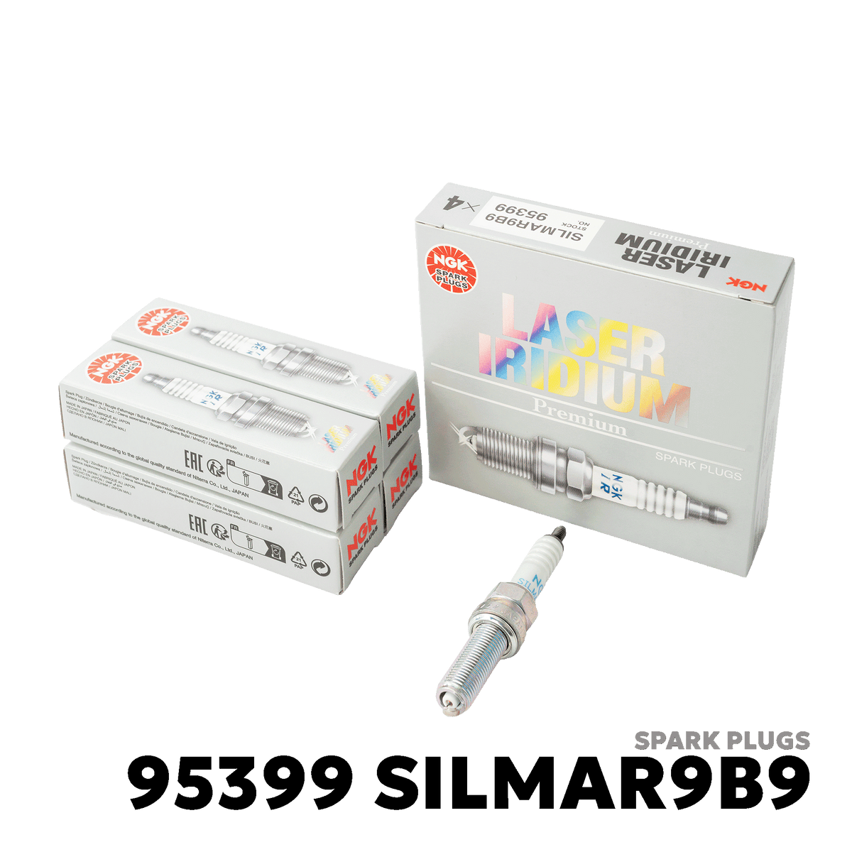 2018 - 2023 KAWASAKI NINJA 400 / Z400 SPARK PLUGS - NGK - 95399 SILMAR9B9
