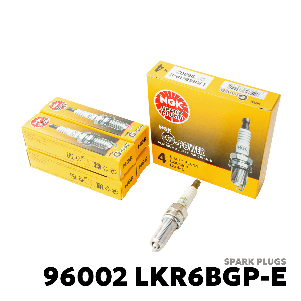 2012 - 2019 HYUNDAI EON SPARK PLUGS - NGK - 96002 LKR6BGP-E