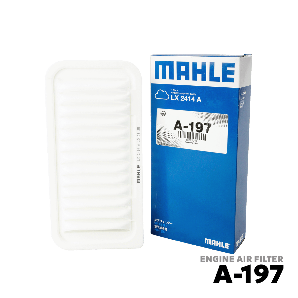 2003 - 2007 TOYOTA VIOS GEN 1 2NZ-FE ENGINE AIR FILTER - MAHLE - A-197