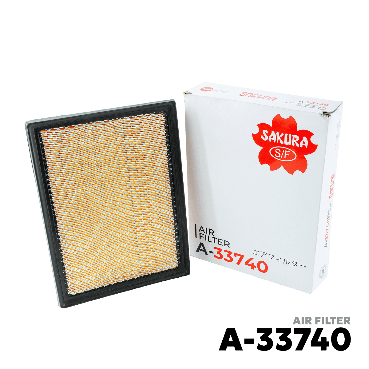 2016 - PRESENT TOYOTA INNOVA 1GD-FTV / 1TR-FE ENGINE AIR FILTER - SAKURA A-33740