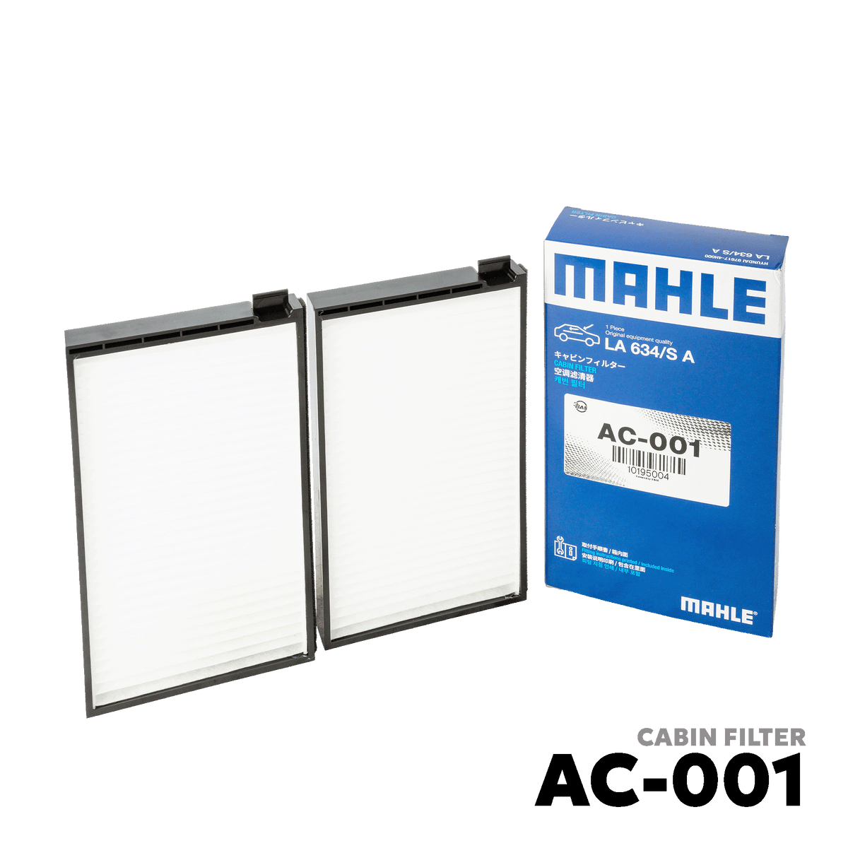 2008 - 2013 TOYOTA VIOS GEN 2 BATMAN 1NZ / 2NZ ENGINE AIR FILTER - MAHLE - AC-001