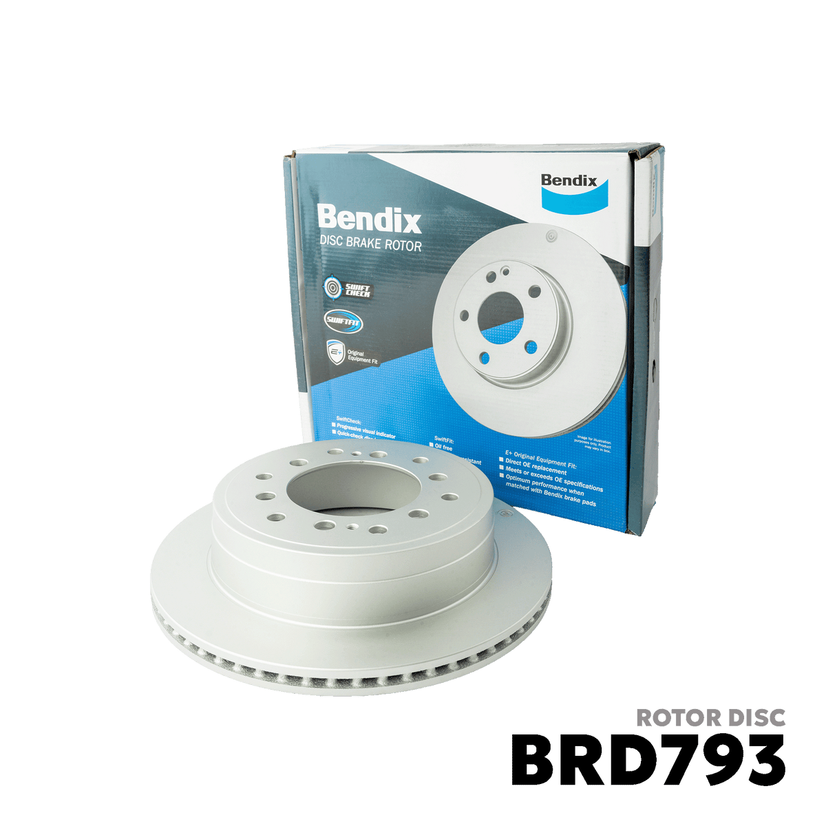 1997 - 2008 TOYOTA LAND CRUISER PRADO / 90 / 120 ROTOR DISC - BENDIX BRD793