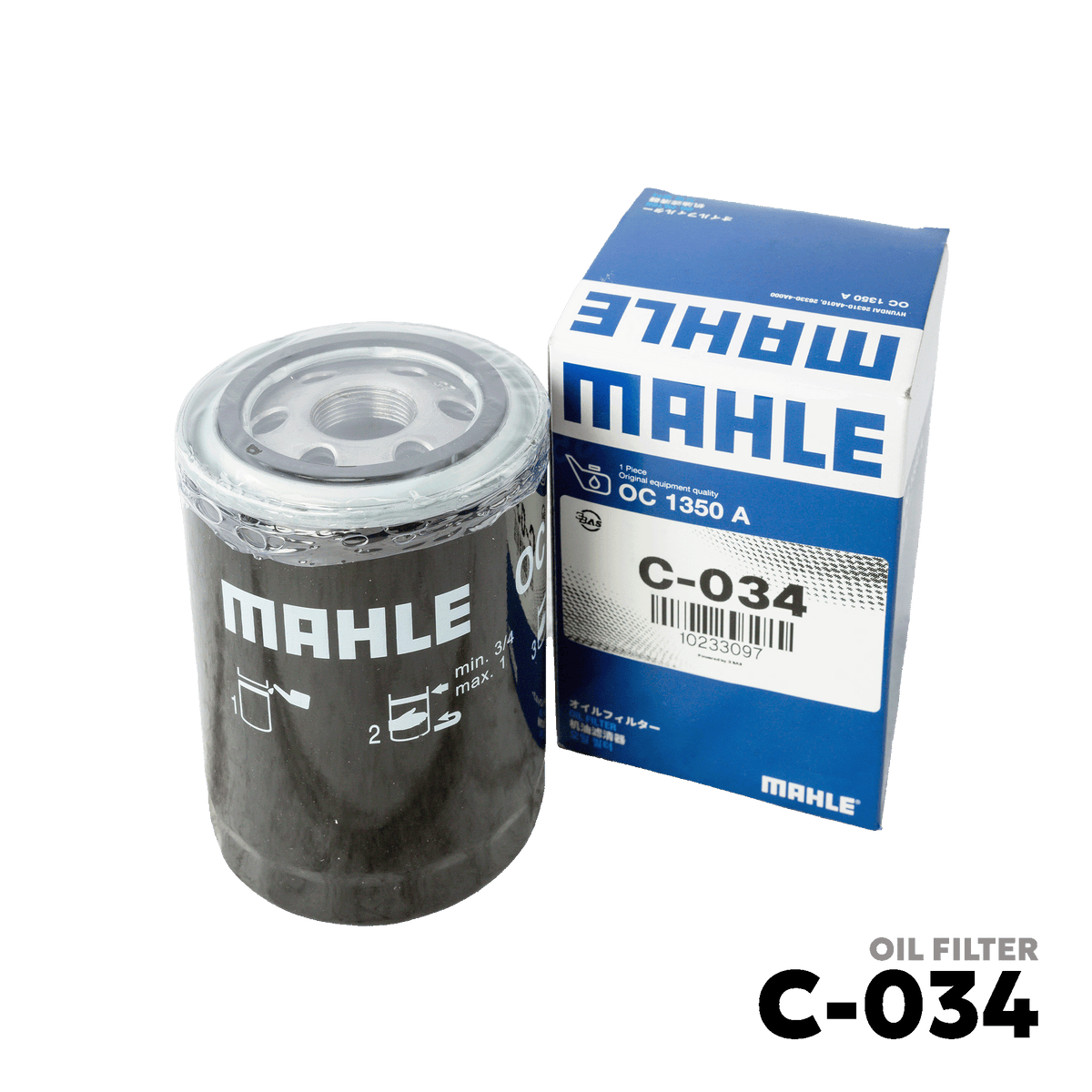 2006 - 2021 HYUNDAI ACCENT GAMMA / KAPPA OIL FILTER - MAHLE - C-034
