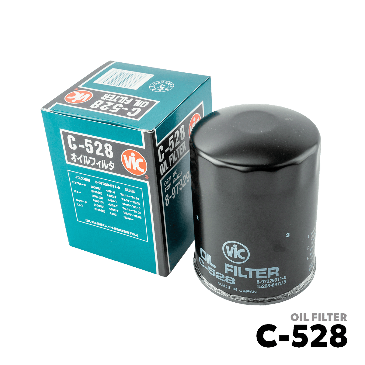 1998 - PRESENT ISUZU NHR / ELF 4JG2 / 4JB1 DSL OIL FILTER - VIC C-528