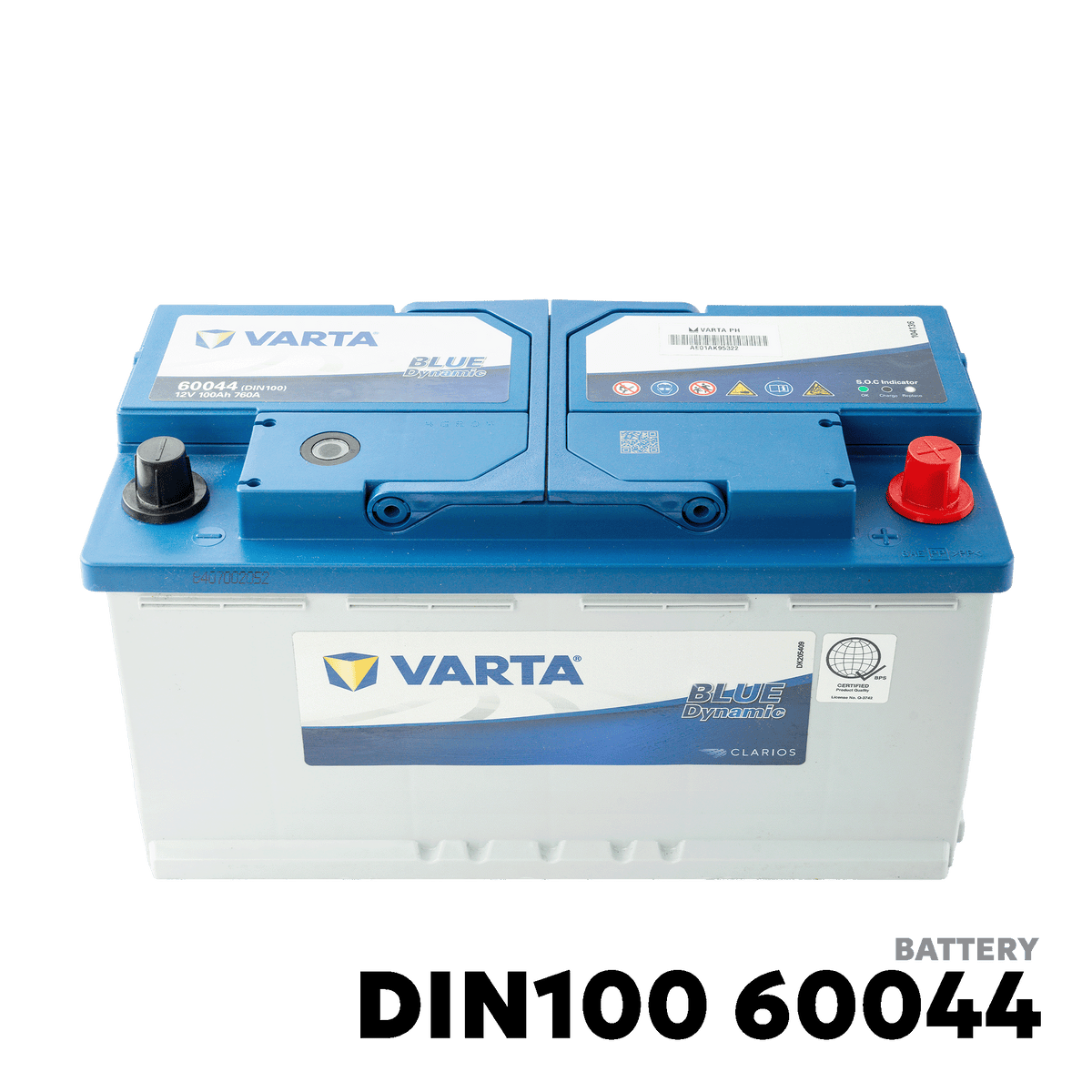 2010 - 2017 BMW 5 SERIES BATTERY - VARTA - DIN100 60044