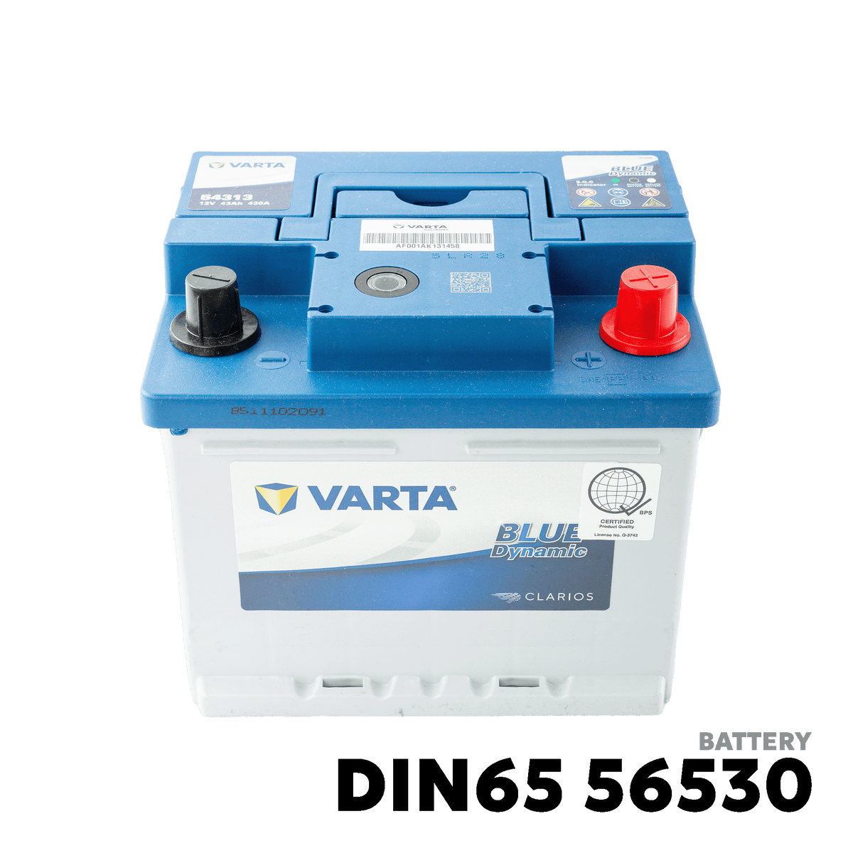 2012 - 2019 FORD FOCUS GAS BATTERY - VARTA - DIN65 56530