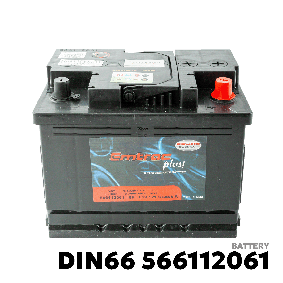 2020 - 2026 GEELY OKAVANGO BATTERY - EMTRAC PLUS - PLATINUM DIN66 566112061