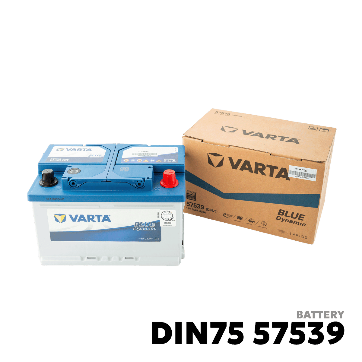 2012 - 2022 FORD RANGER XL / XLS / XLT BATTERY - VARTA - DIN75 57539
