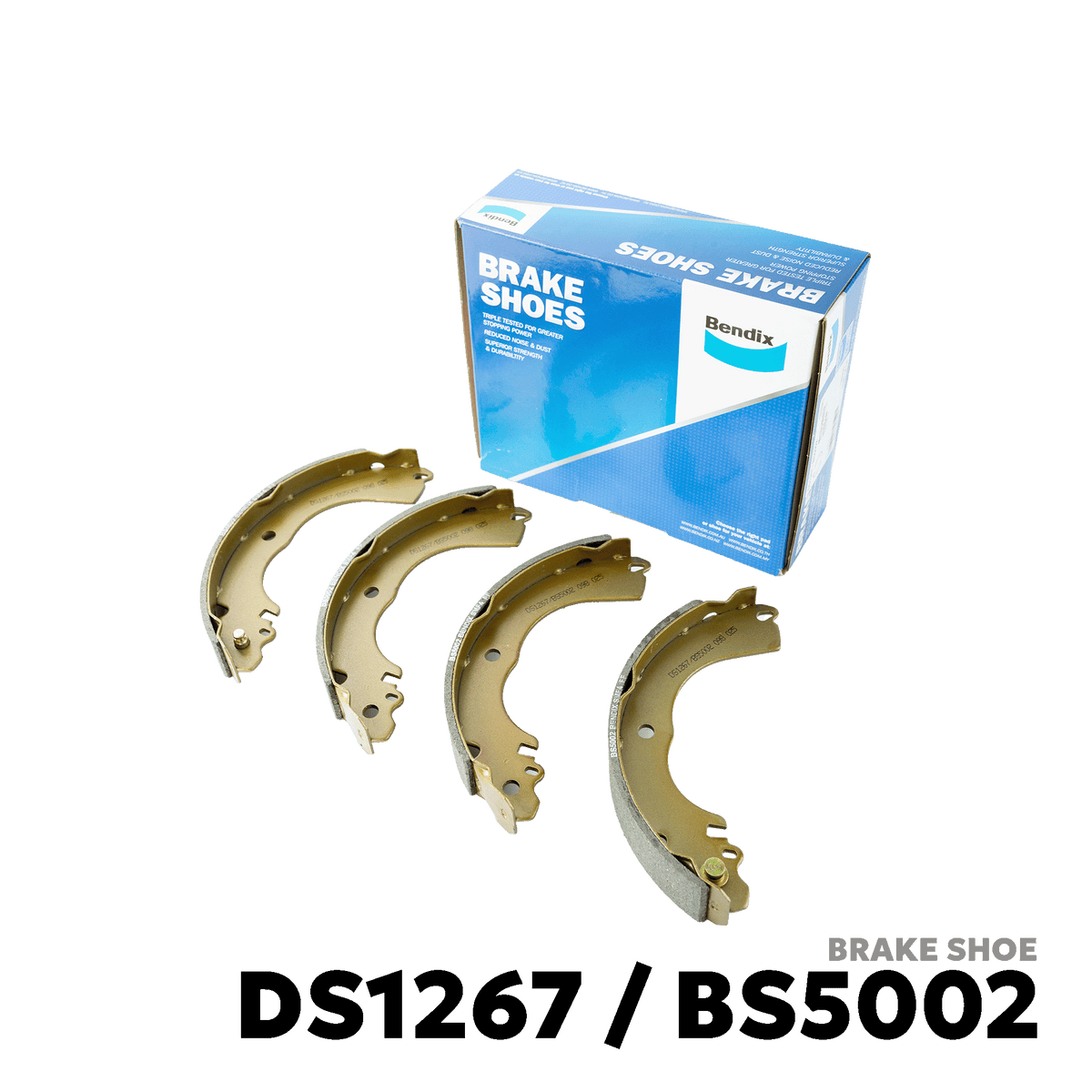 2012 - 2024 MITSUBISHI MIRAGE G4 BRAKE SHOE - BENDIX DS1267 / BS5002