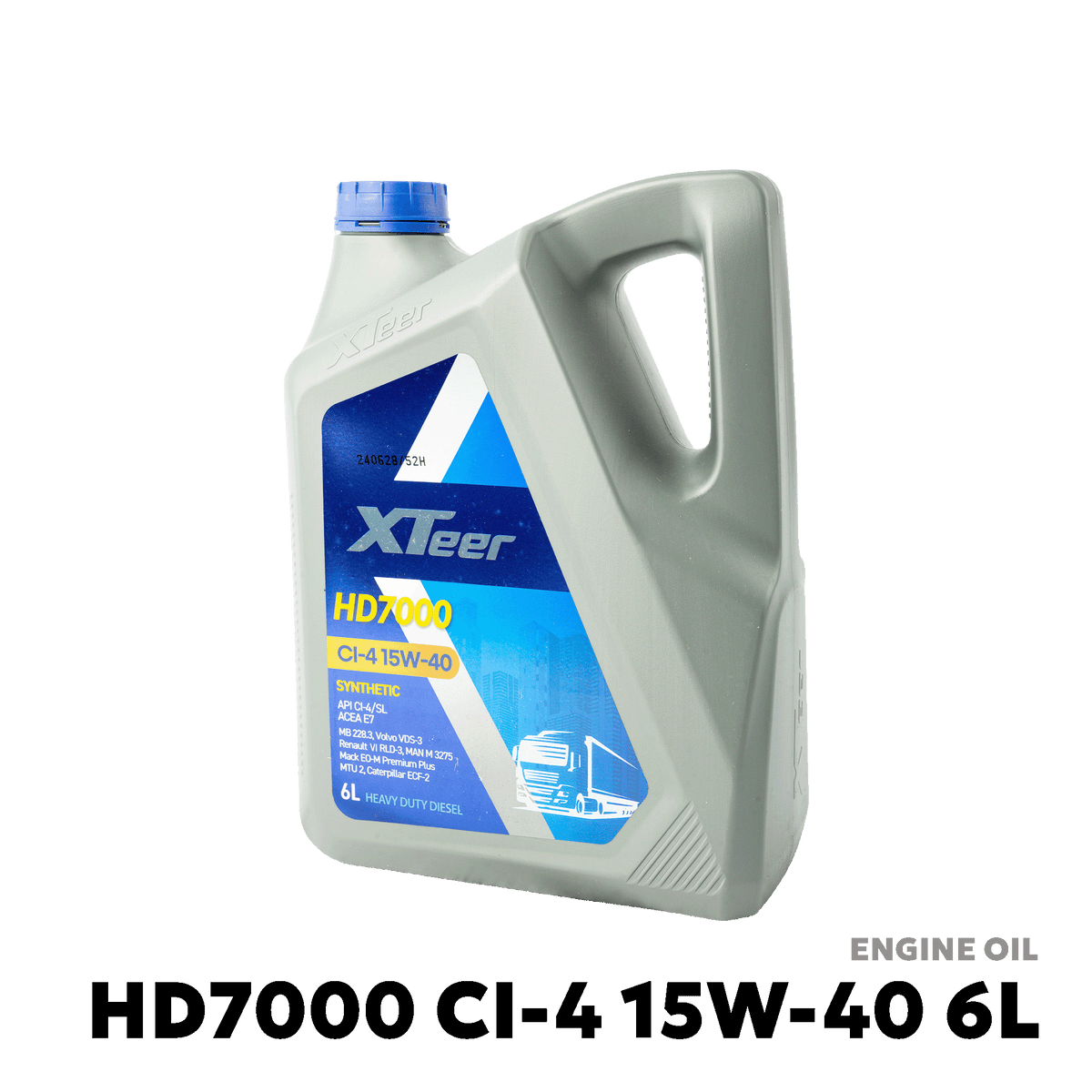 2002 - 2019 HYUNDAI H1100 & KIA BONGO GEAR OIL - XTEER HD7000 CI-4 15W-40 6L