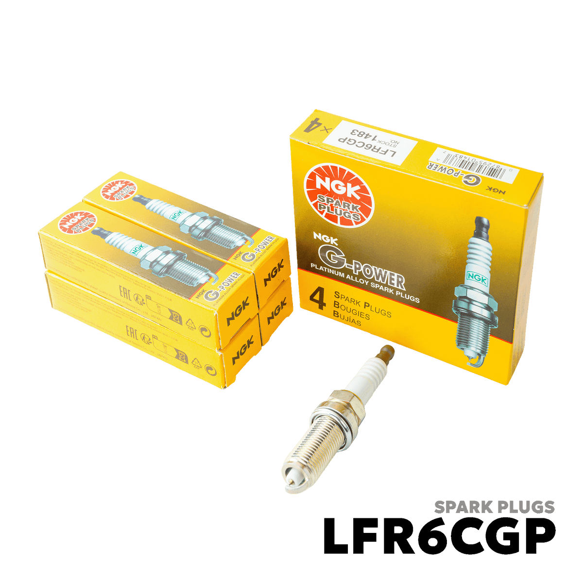 2005 - 2015 TOYOTA INNOVA GAS SPARK PLUGS - NGK - LFR6CGP