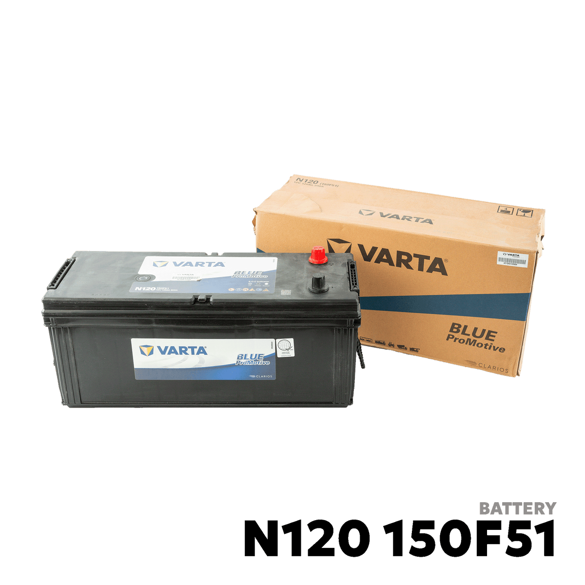 1998 - 2026 ISUZU ELF NPR / NQR / NKR BATTERY - VARTA - N120 150F51