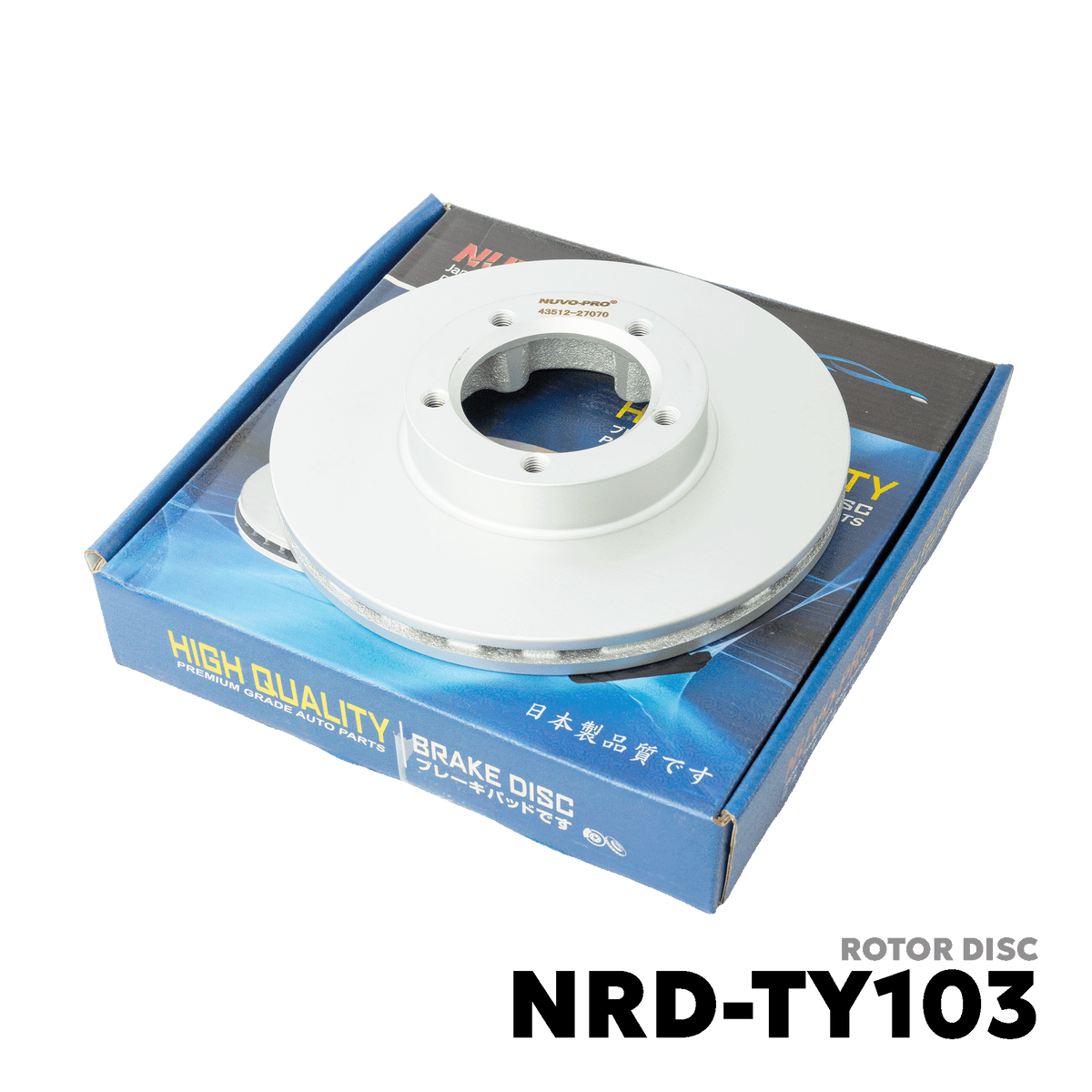 1990 - 1997 TOYOTA TAMARAW FX ROTOR DISC - NUVO-PRO - NRD-TY103