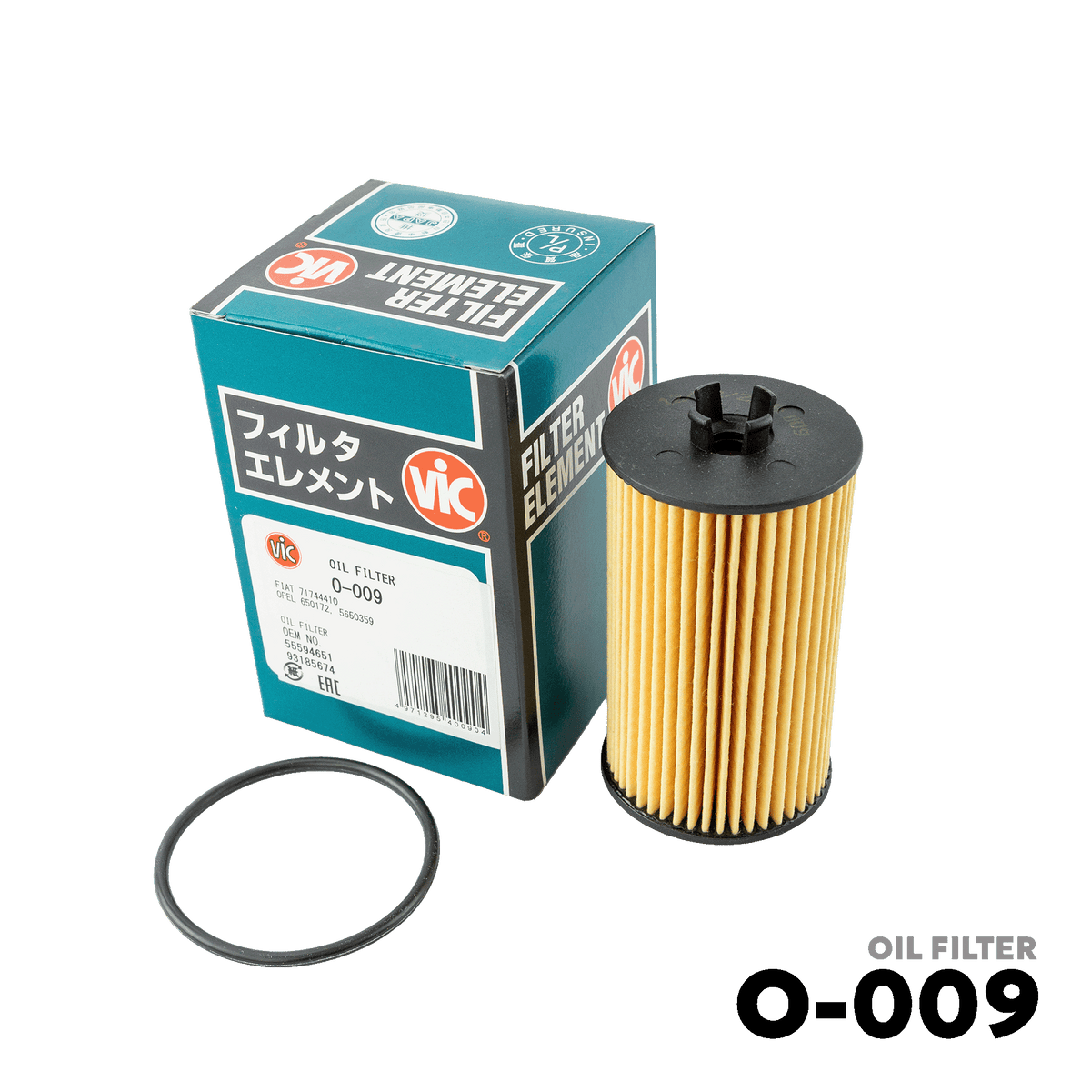 2009 - 2018 CHEVROLET CRUZE 1.8 GAS OIL FILTER - VIC O-009