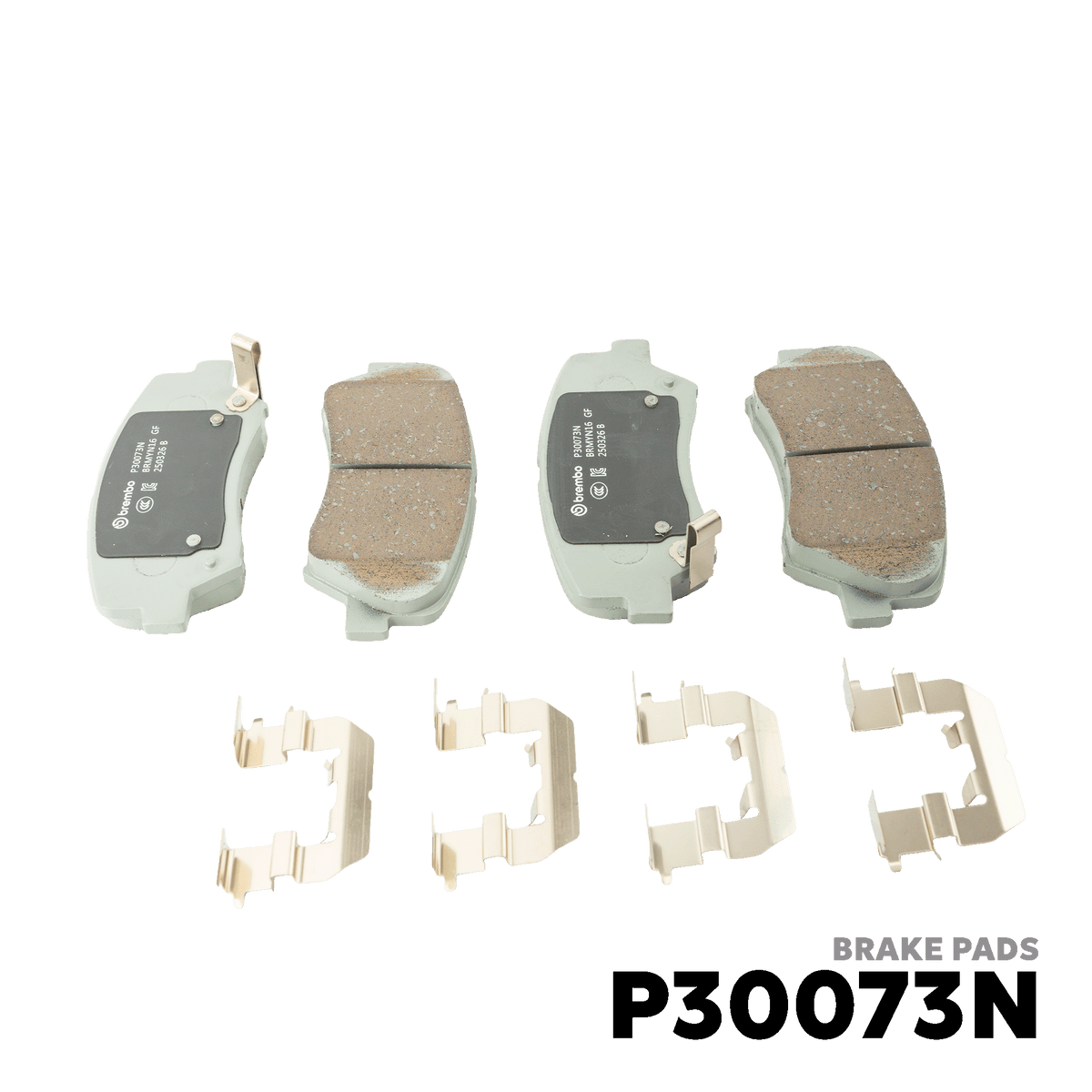 2015 - 2021 HYUNDAI ACCENT GEN 4 / RB BRAKE PAD - BREMBO - P30073N