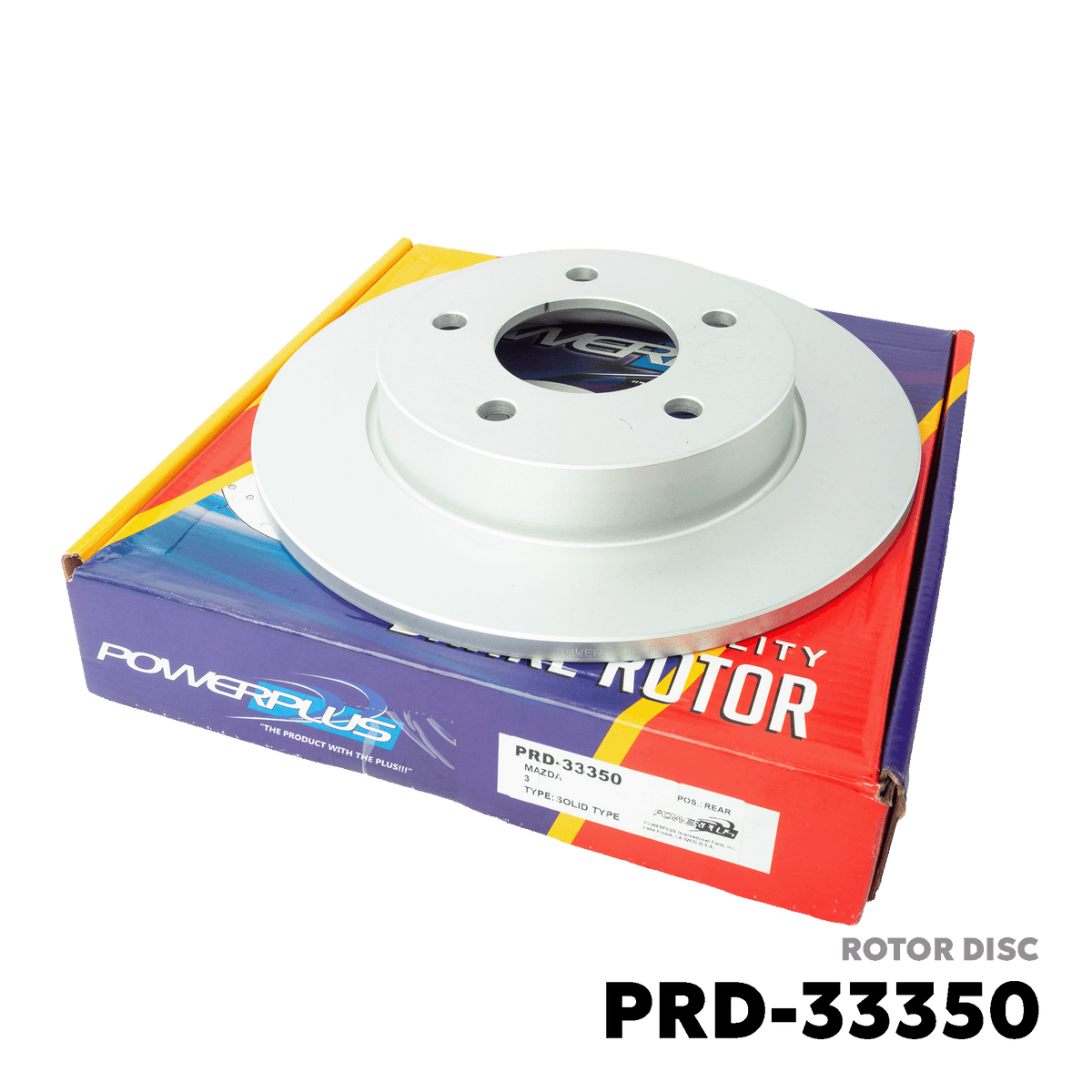 2004 - 2013 MAZDA 3 ROTOR DISC - POWER PLUS PRD-33350