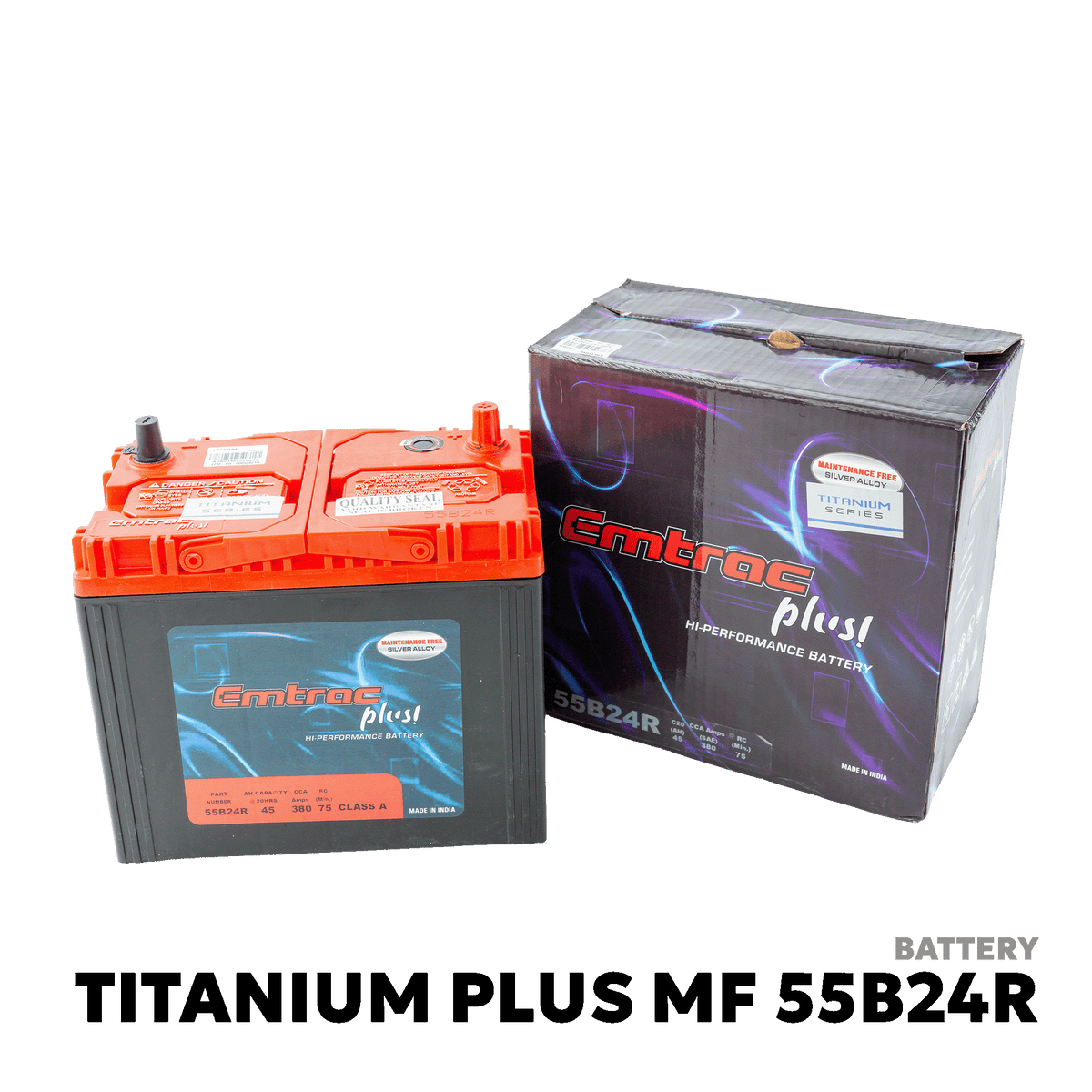 2006 - 2011 TOYOTA AVANZA BATTERY - EMTRAC PLUS - TITANIUM PLUS 55B24R