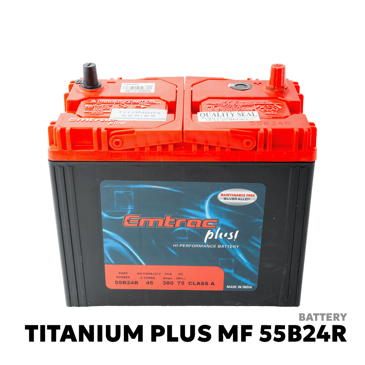 2006 - 2011 TOYOTA AVANZA BATTERY - EMTRAC PLUS - TITANIUM PLUS 55B24R