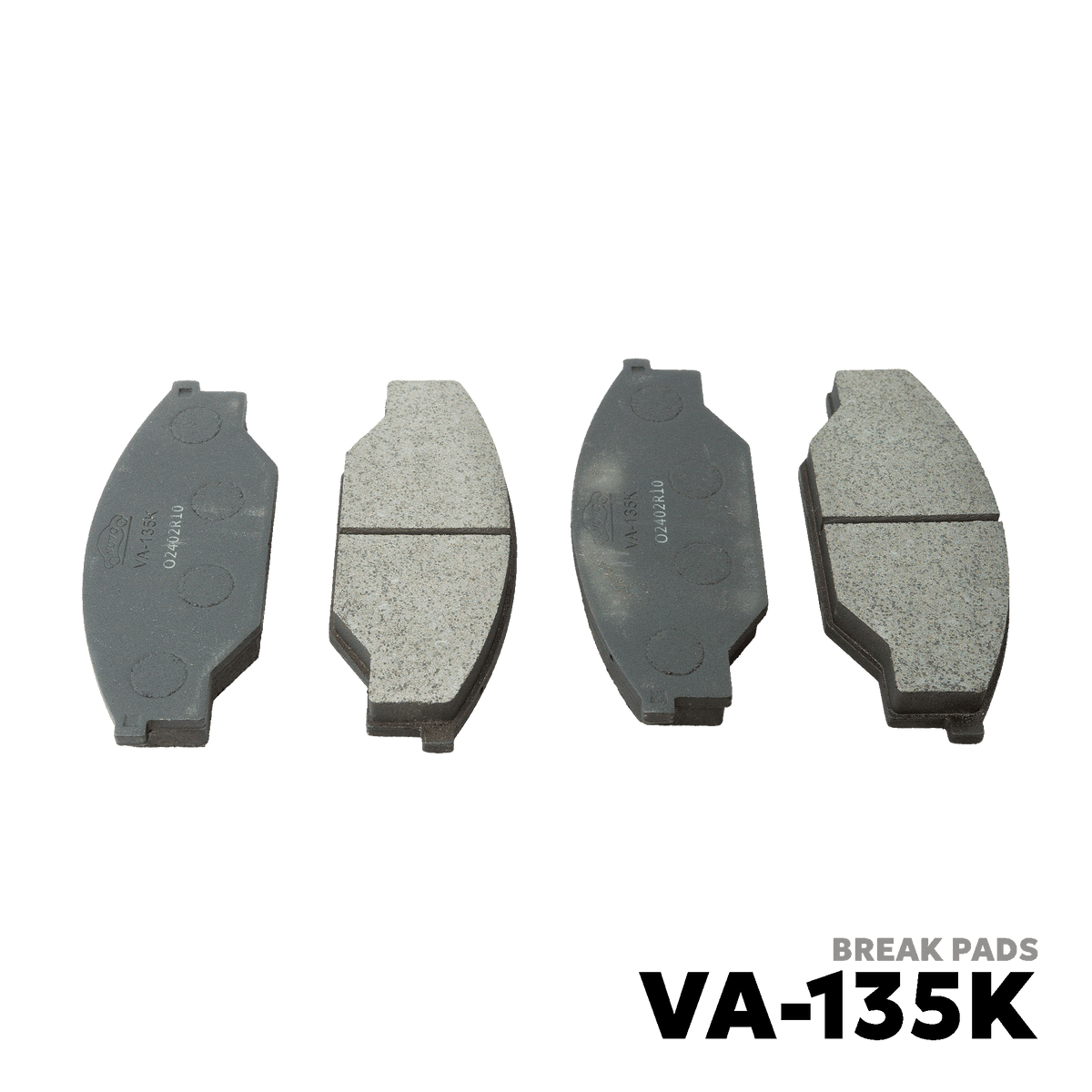 1983 - 1989 TOYOTA HIACE 4X2 BRAKE PADS - NUVO-PRO - VA-135K