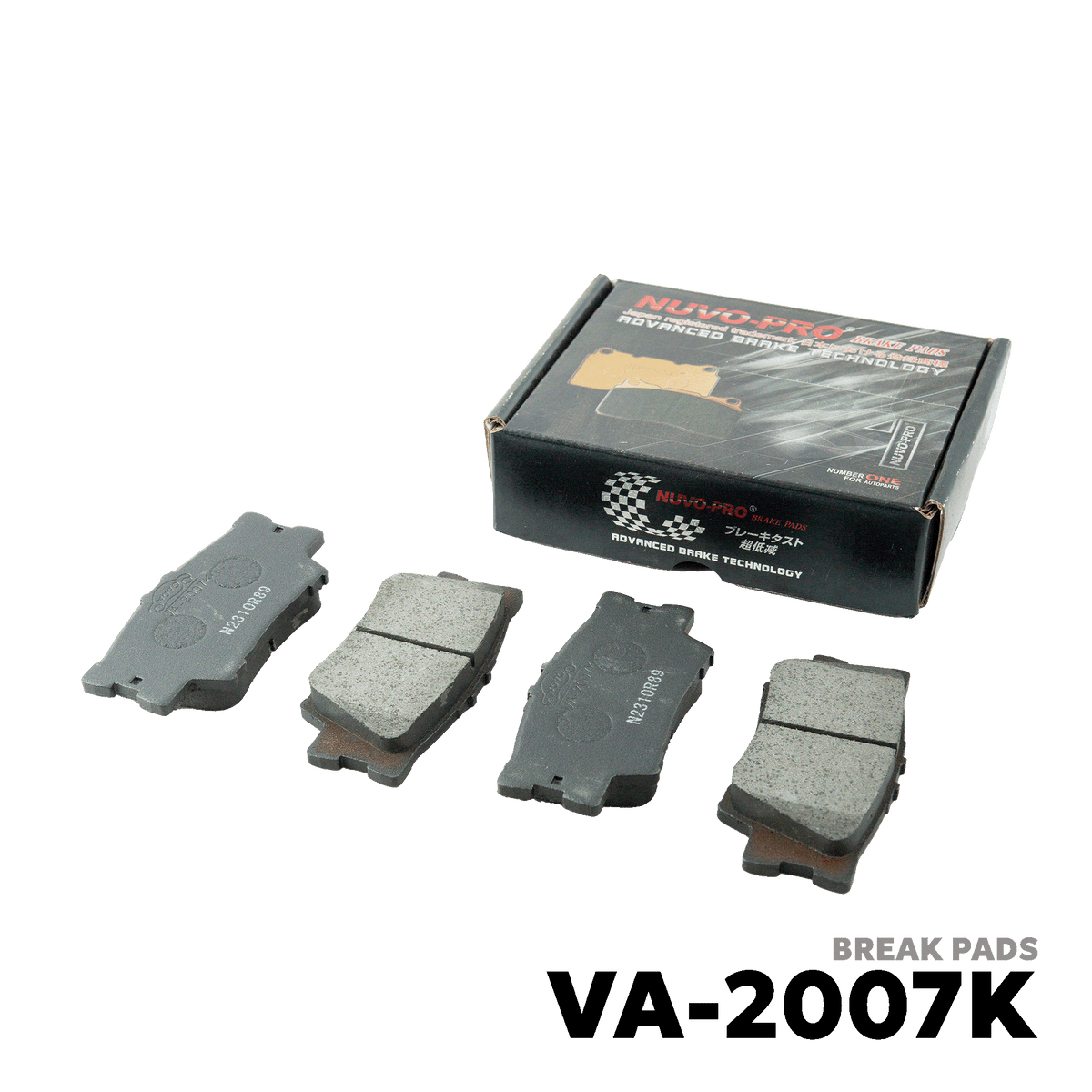 2006 - 2018 TOYOTA RAV4 BRAKE PAD - NUVO-PRO - VA-2007K