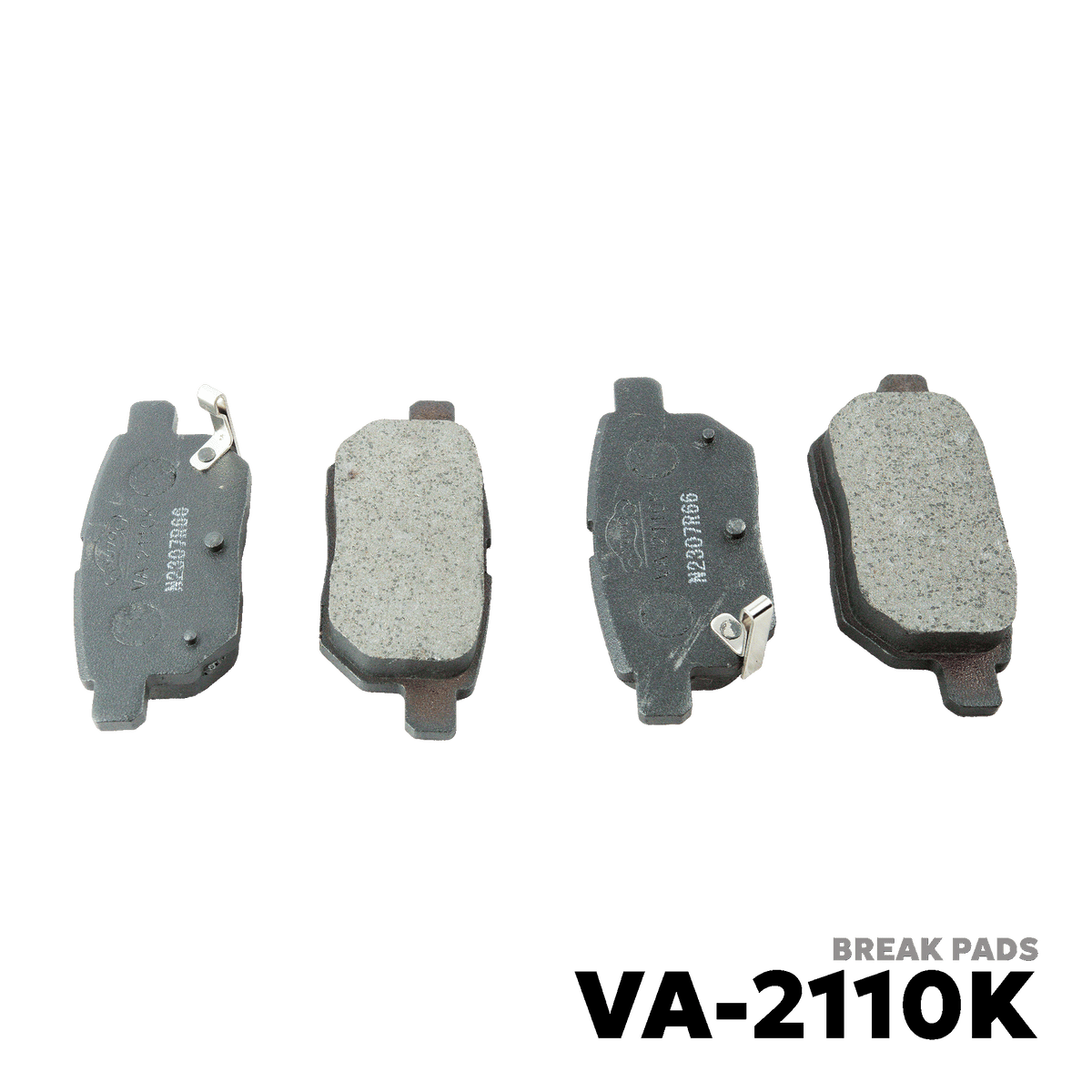 2006 - 2012 TOYOTA YARIS BRAKE PADS - NUVO-PRO - VA-2110K