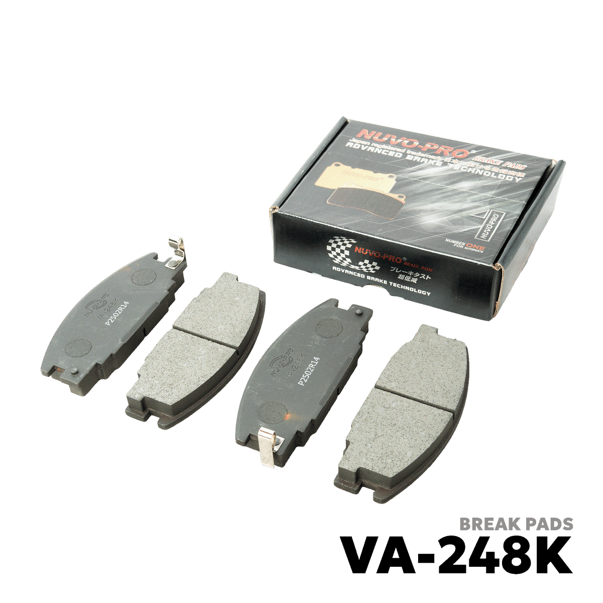 2001 - 2017 ISUZU CROSSWIND / SPORTIVO BRAKE PAD - NUVO-PRO - VA-248K