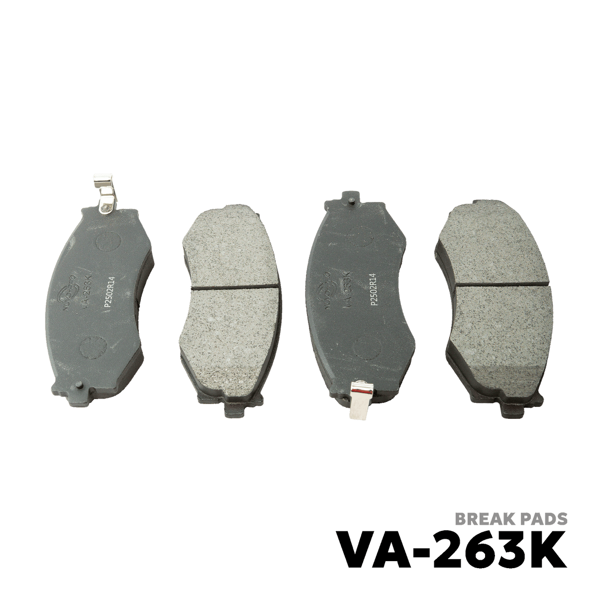 1988 - 1991 NISSAN BLUEBIRD 2.0 BRAKE PAD - NUVO-PRO - VA-263K