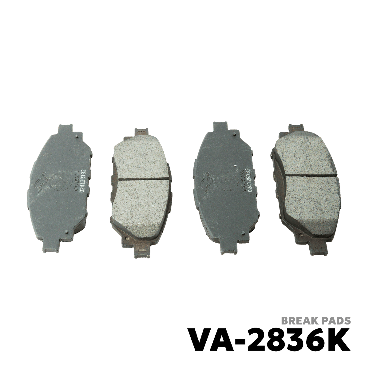 2015 - 2022 TOYOTA HILUX 4X2 BRAKE PADS - NUVO-PRO - VA-2836K