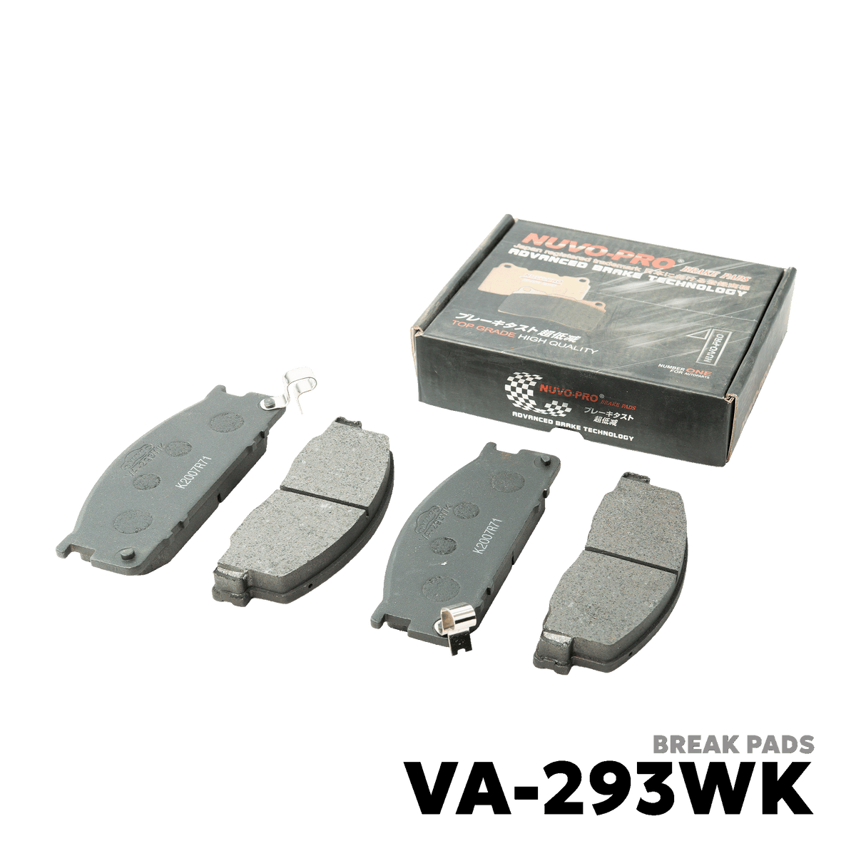 1984 - 1999 TOYOTA HILUX SURF BRAKE PADS - NUVO-PRO - VA-293WK