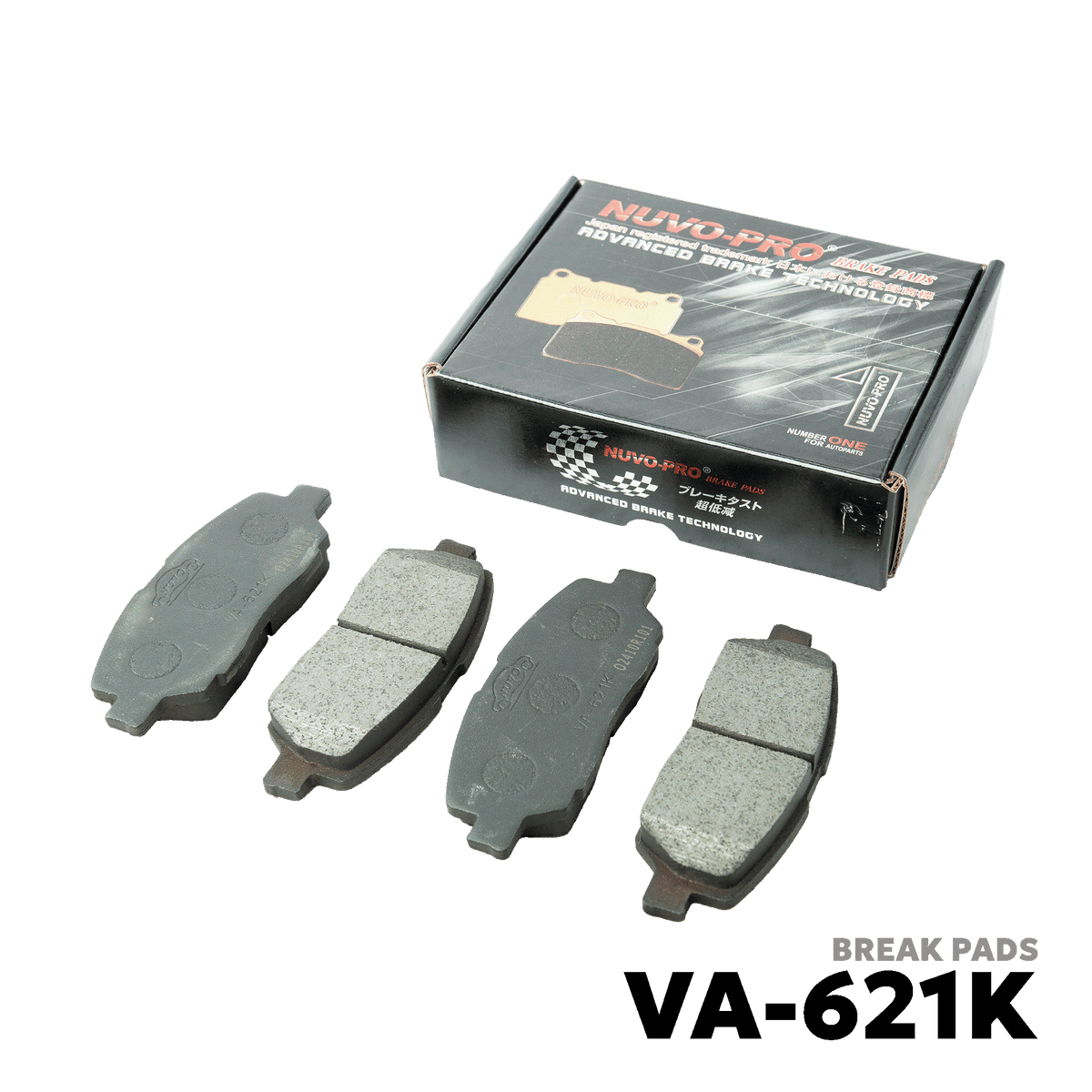 1995 - 1997 SUZUKI WAGON R BRAKE PAD - NUVO-PRO - VA-621K