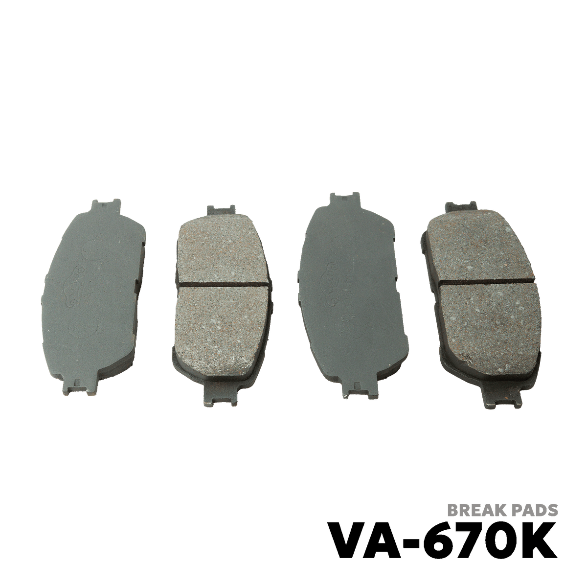 2001 - 2007 TOYOTA WINDOM BRAKE PAD - NUVO-PRO - VA-670K