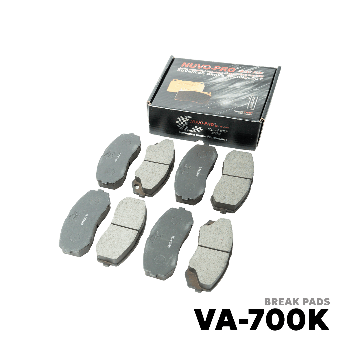 2002 - 2011 MITSUBISHI FUSO CANTER FE70D / FE71 / FE72 / FE73B BRAKE PAD - NUVO-PRO - VA-700K