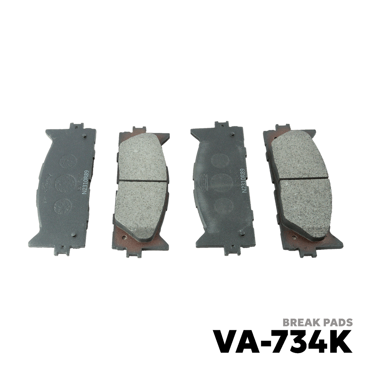 2006 - 2010 TOYOTA CAMRY BRAKE PAD - NUVO-PRO - VA-734K