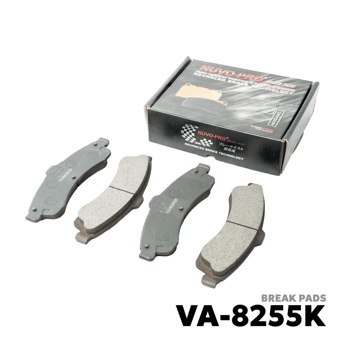 2002 - 2004 CHEVROLET TRAILBLAZER GEN 1 BRAKE PAD - NUVO-PRO - VA-8255K