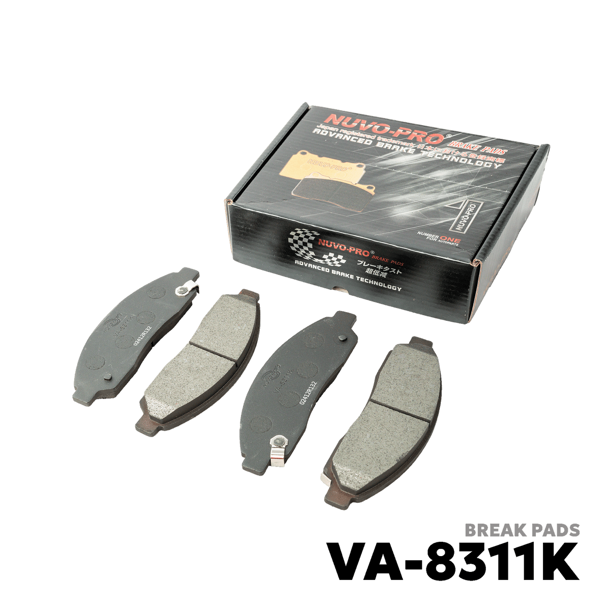 2003 - 2006 ISUZU D-MAX GEN 1 4X2 BRAKE PAD - NUVO-PRO - VA-8311K